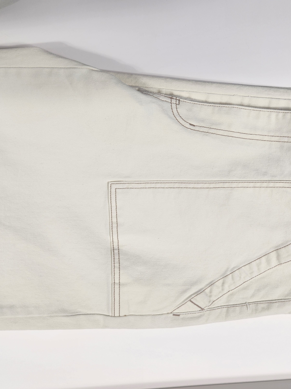 Time and Tru Cream Wide Leg High-Rise Jeans Sizes 12, 16, 18, 20 - Picture 8 of 12